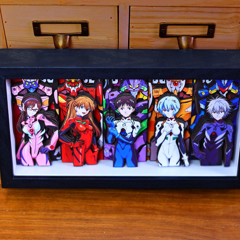 Evangelion Anime Merchandise - Pintura de papel 3D EVA creativa