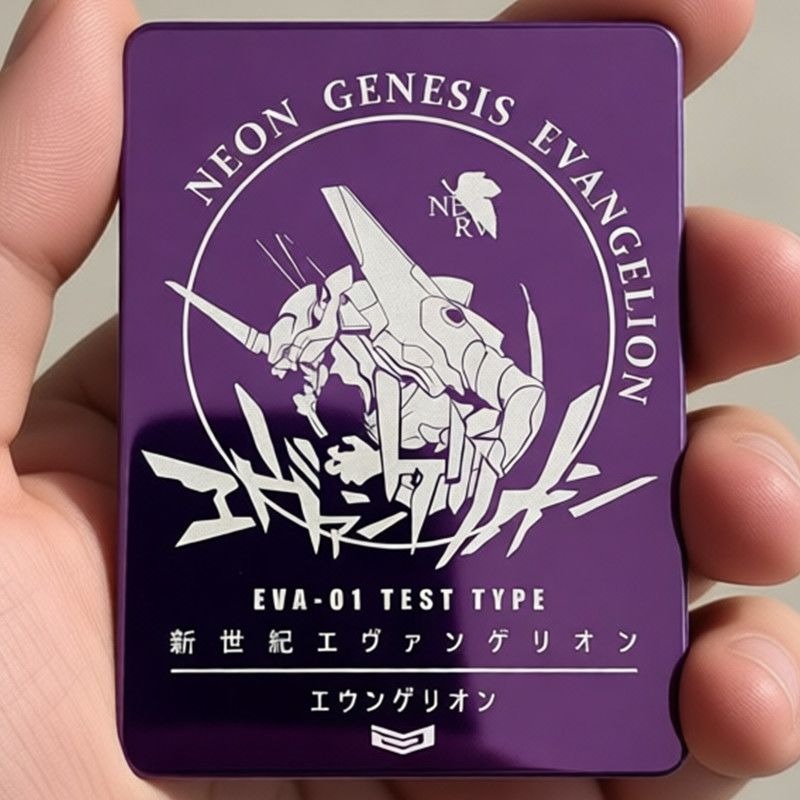 Evangelion Anime Merchandise - Broche Metálico Láser Neon Genesis Evangelion,