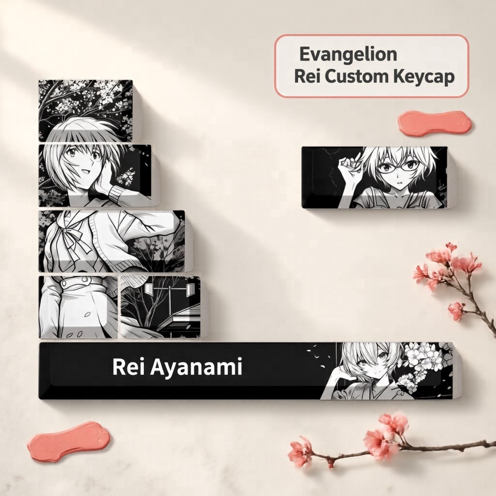 Evangelion Anime Merchandise - Juego de 7 Teclas Neon Genesis