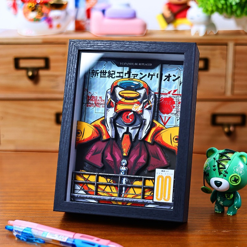 Pintura de papel 3D EVA creati - Evangelion Anime Merchandise reseña y precio